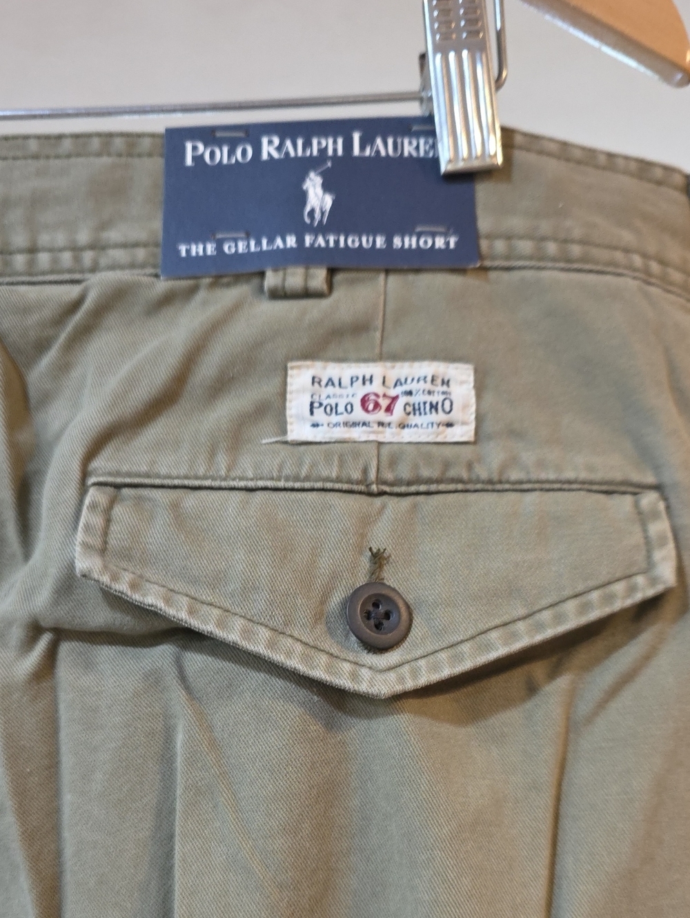 Polo by Ralph Lauren Olive Green Cargo Shorts NWT - Picture 2 of 2